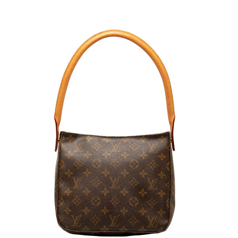 Louis Vuitton Monogram Looping MM Shoulder Bag M51146 Brown PVC Leather