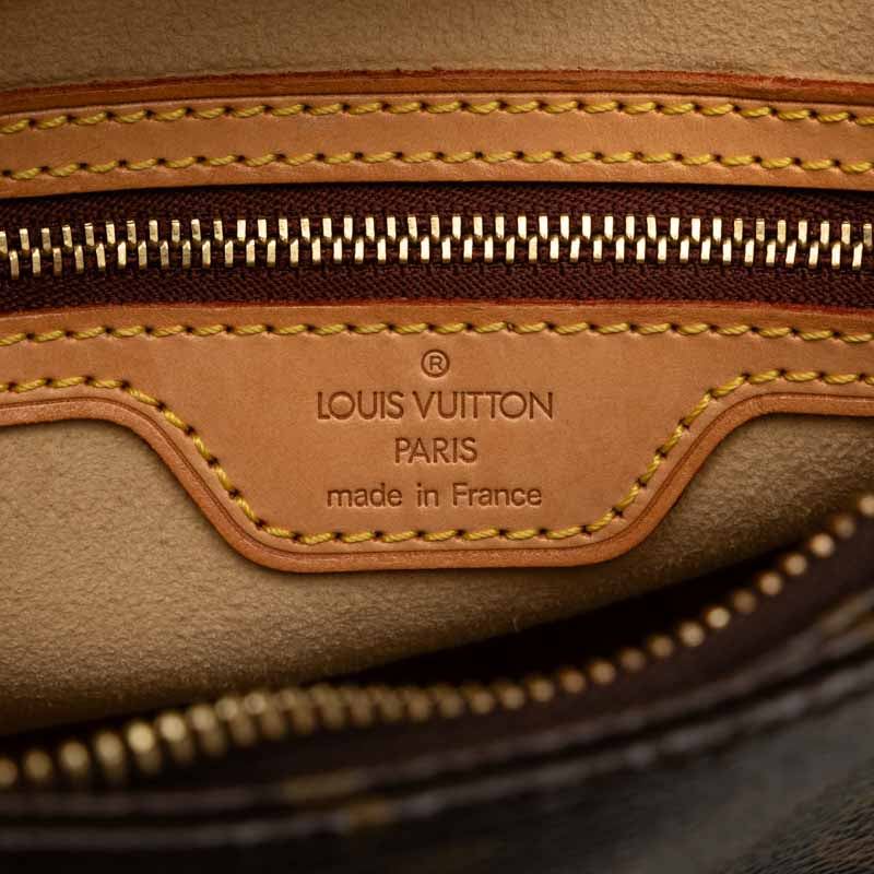 Louis Vuitton Monogram Looping MM Shoulder Bag M51146 Brown PVC Leather