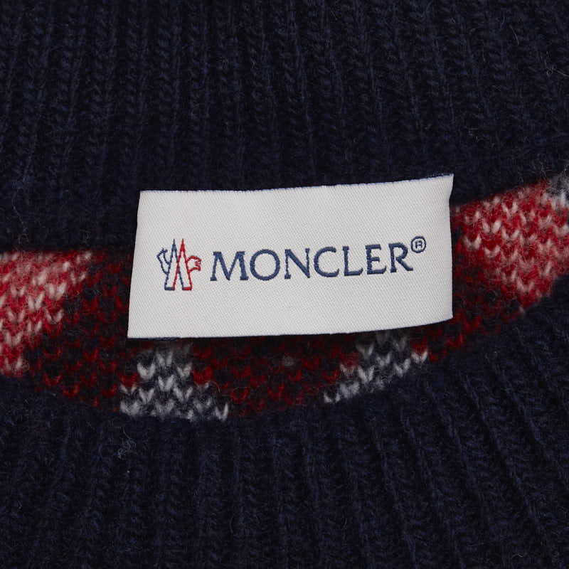 Moncler Tricolor Wool Knit Top Size M in Very Good Condition