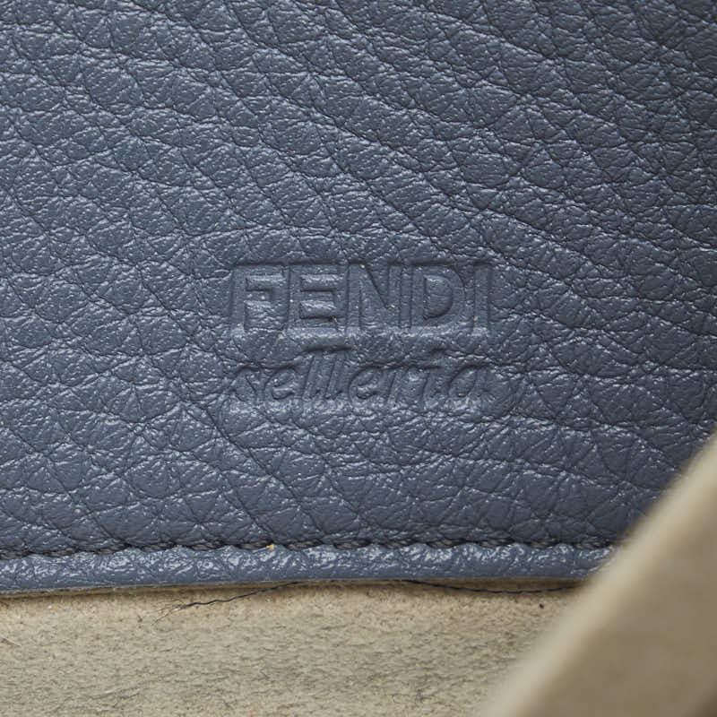 Fendi Leather Selleria Zip-Around Long Wallet 8M0374 in Good Condition