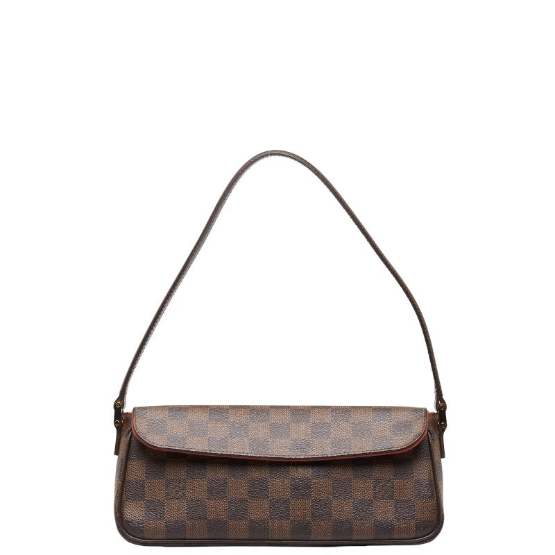 Louis Vuitton Damier Ebene Recoleta Canvas Shoulder Bag N51299 in Good condition