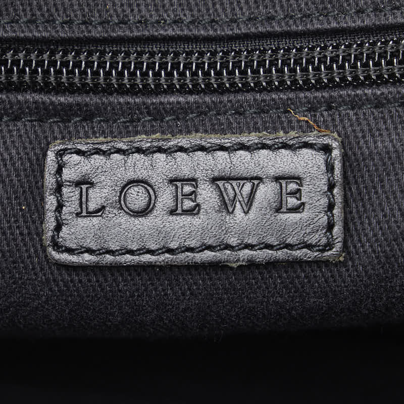 Loewe Anagram Canvas Leather Mini Boston Handbag