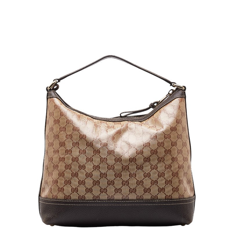 Gucci GG Crystal PVC Leather Shoulder Bag 336650