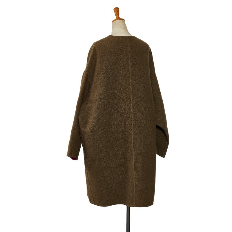 Hermes Wool Cashmere Reversible Coat in Very Good Condition