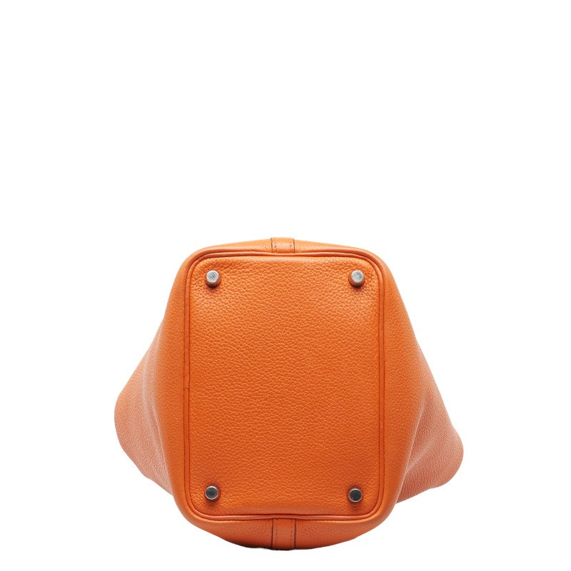 Hermes Picotin PM Handbag Orange Clemence