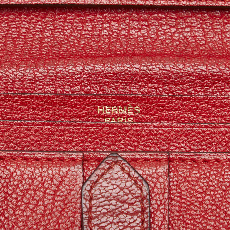 Hermes Bearn Souffle Leather Bifold Wallet