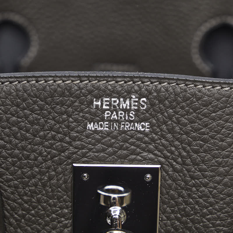 Hermes Birkin 35 Togo Handbag Gray in Very Good Condition