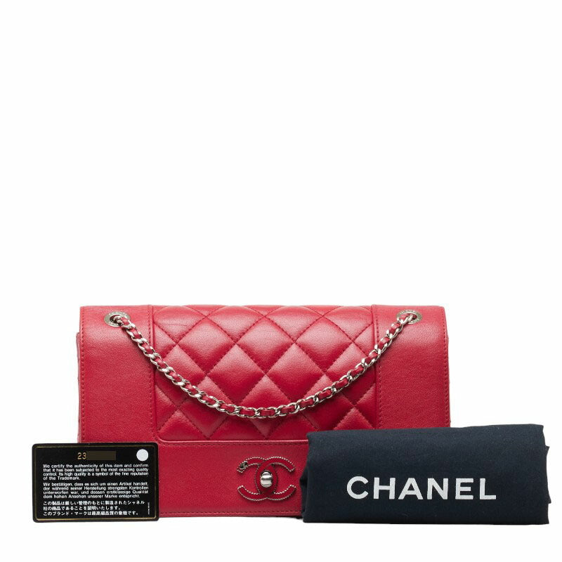 Chanel Matelasse Coco Mark Leather Shoulder Bag