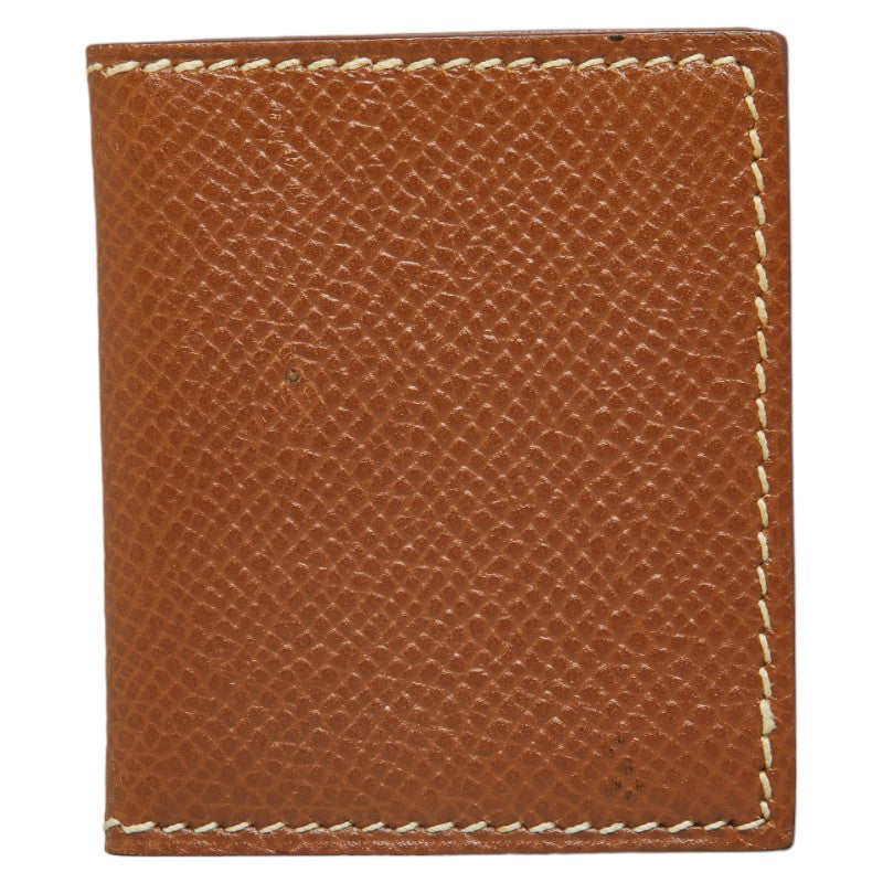 Hermes Leather Pass Case Mini Leather Card Case in Good condition