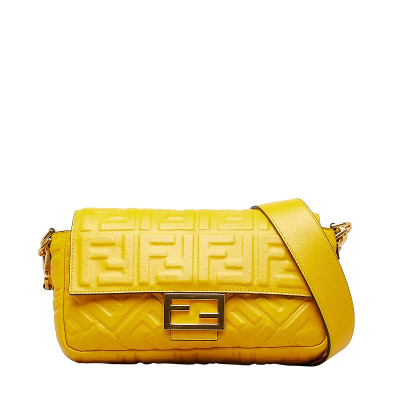 Fendi Zucca Leather One Shoulder Bag 8BR600