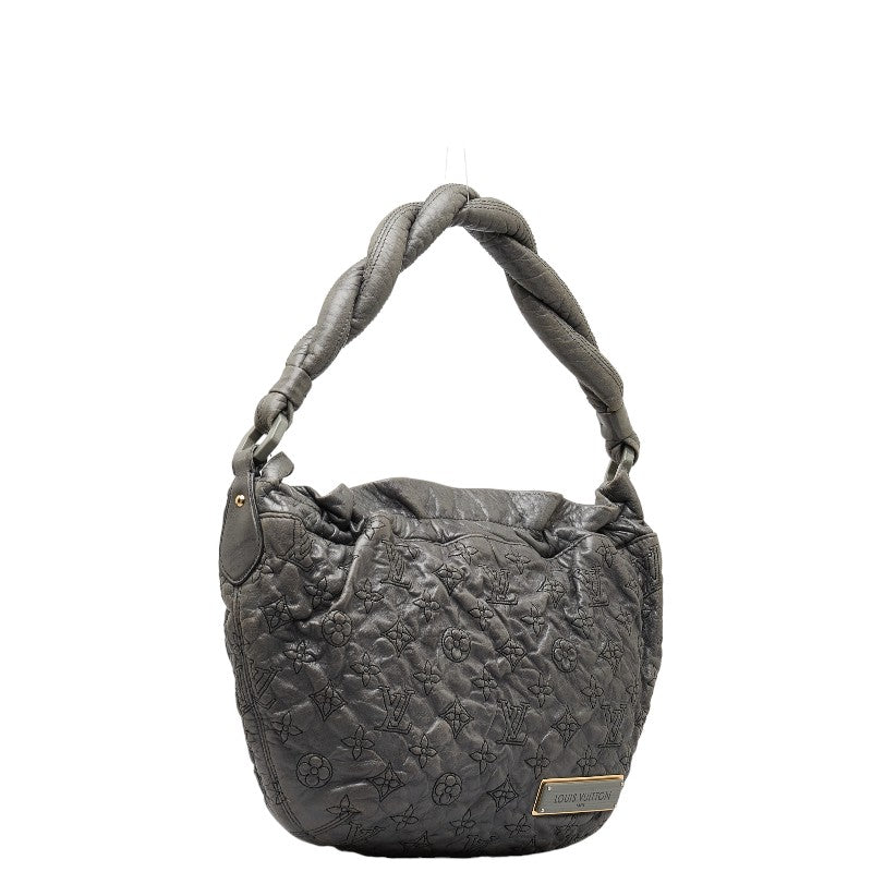 Louis Vuitton Monogram Olympe Nimbus PM Shoulder Bag M95475 Gray Lambskin in Very Good Condition