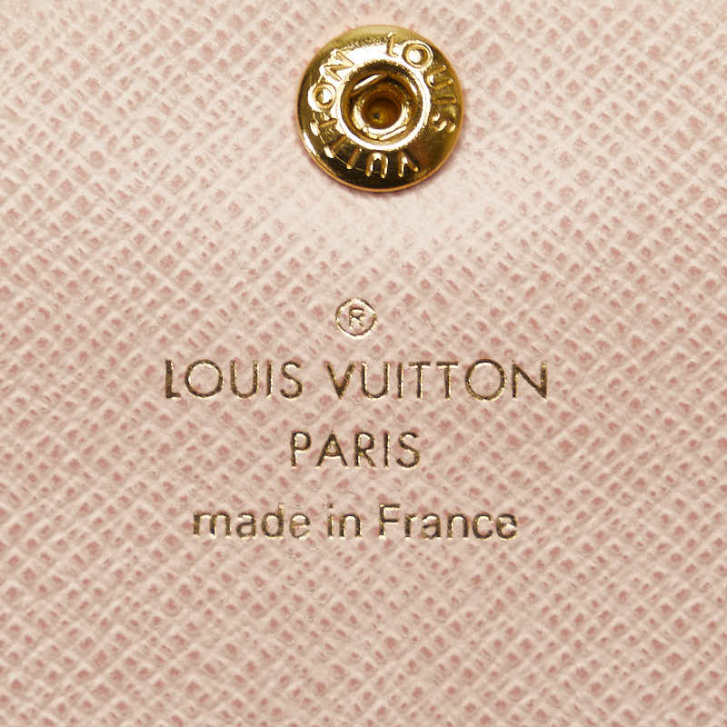 Louis Vuitton Monogram Portefeuille Emilie Long Wallet M61289 Brown Rose Ballerine Pink PVC Leather