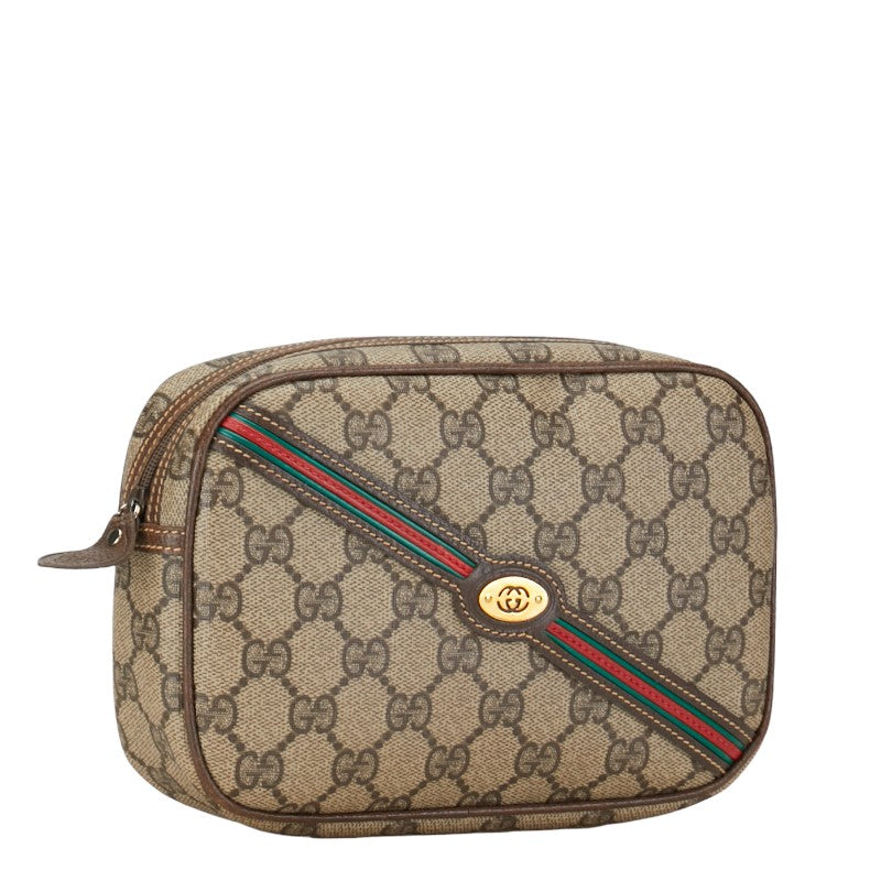 Gucci GG Supreme Ophidia Pouch Canvas Vanity Bag 039 904 in Good condition