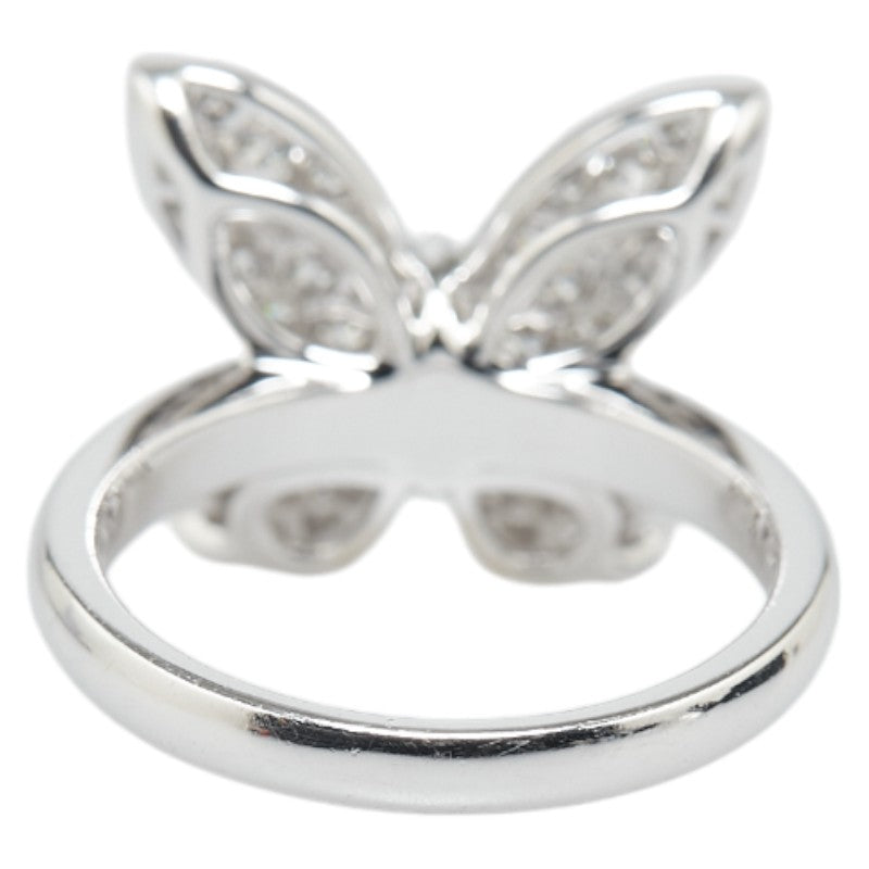 GRAFF K18WG White Gold Butterfly Pave Diamond Ring RGR523 in Great Condition