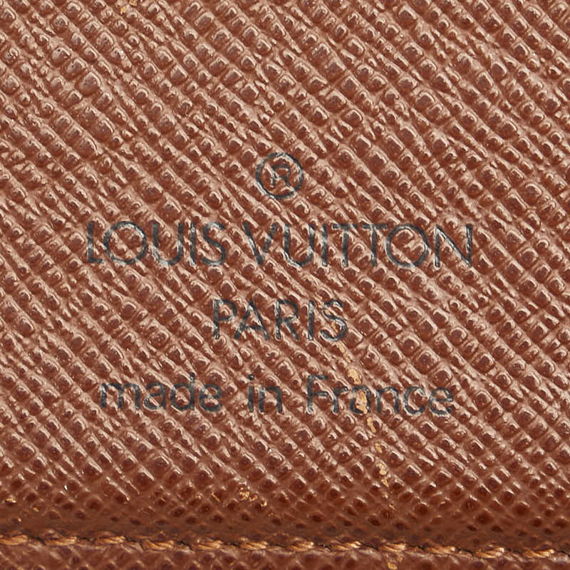 Louis Vuitton Monogram Compact Wallet M60895 Brown PVC in Good Condition