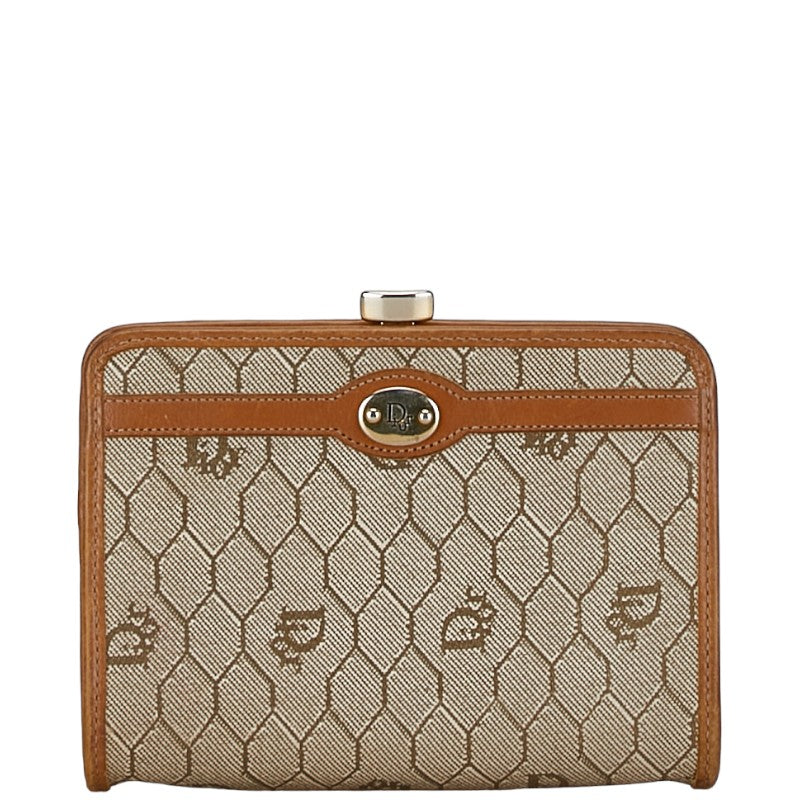 Dior Honeycomb Canvas Clutch Bag  Canvas Vanity Bag in Good condition