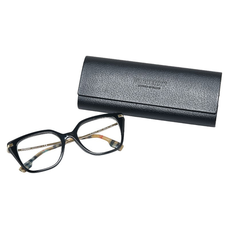 Burberry Nova Check Glasses B2310-F Black Gold in Very Good Condition