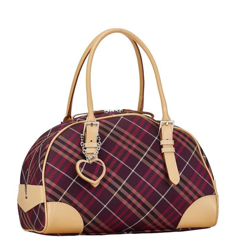 Burberry Nova Check Canvas Leather Handbag in Very Good Condition