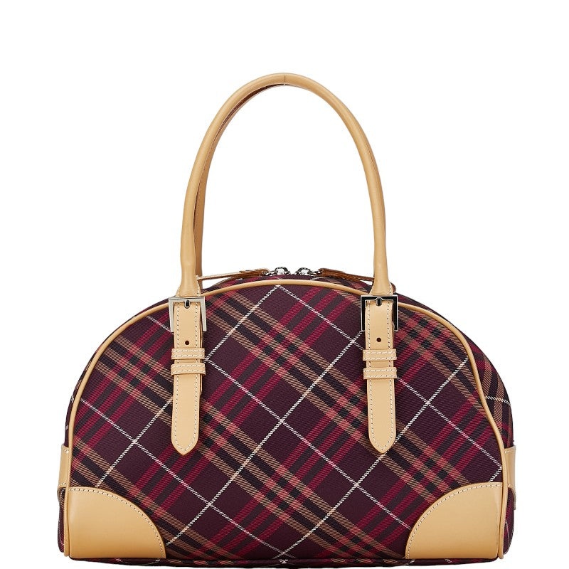 Burberry Nova Check Canvas Leather Handbag in Very Good Condition