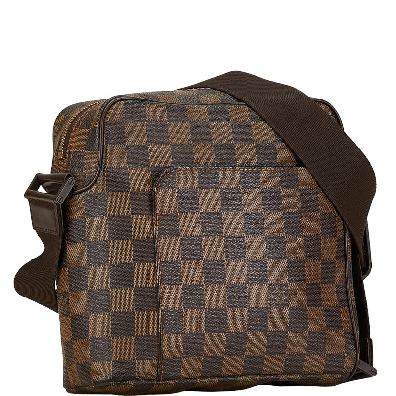 Louis Vuitton Damier Olaf PM Shoulder Bag N41442 Brown PVC Leather in Very Good Condition