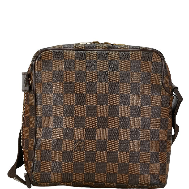 Louis Vuitton Damier Olaf PM Shoulder Bag N41442 Brown PVC Leather in Very Good Condition