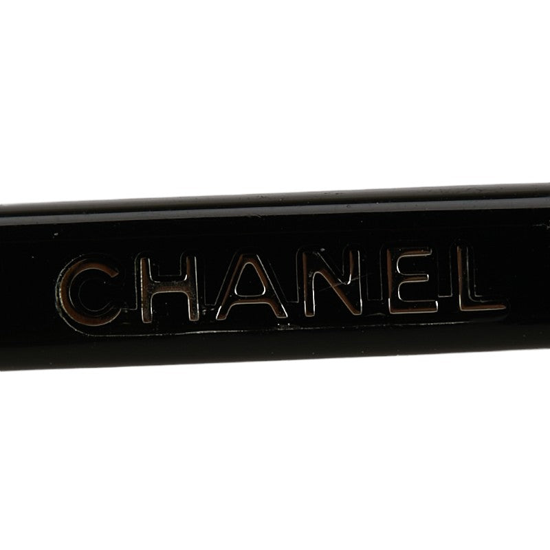 Chanel 5448A Plastic Sunglasses Black Gray in Very Good Condition