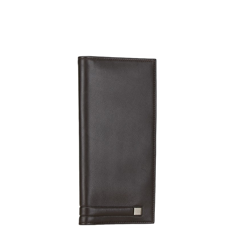 Salvatore Ferragamo Brown Leather Long Wallet