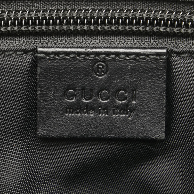 Gucci Canvas Leather Logo Shoulder Bag 337074