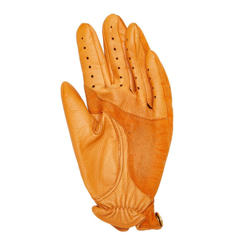 Hermes Nubuck H Logo Golf Glove Orange