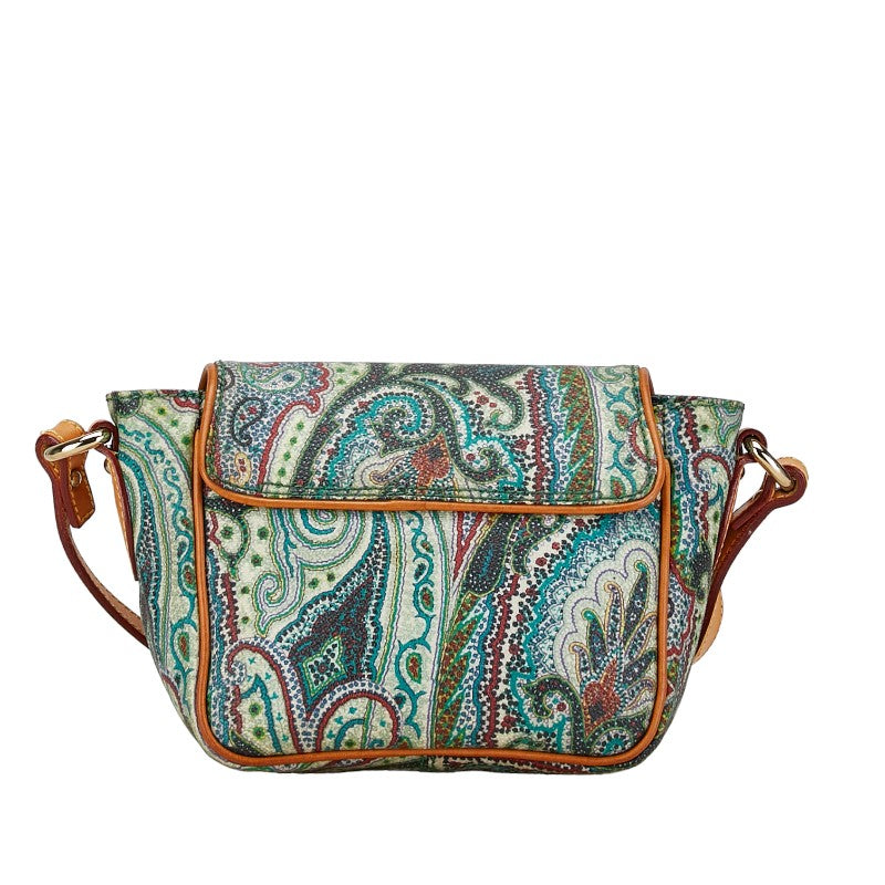 Etro Paisley PVC Leather Crossbody Shoulder Bag