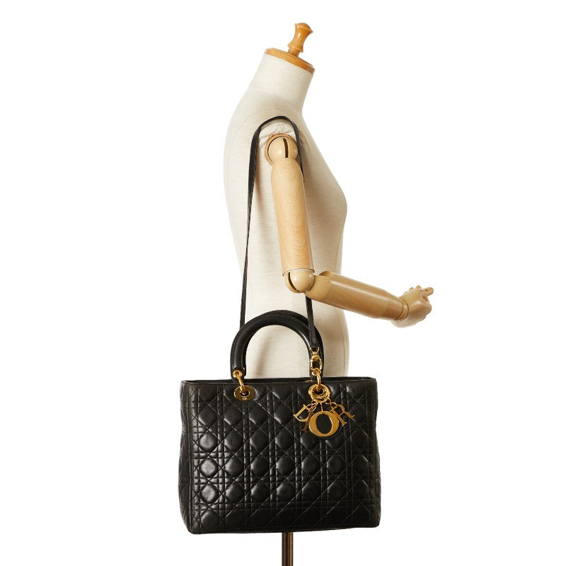 Dior Lady Dior Lambskin Handbag