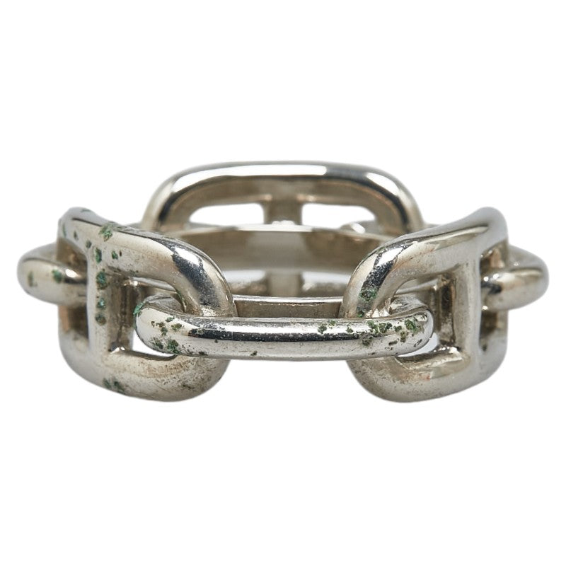 Hermes Silver Metal Scarf Ring