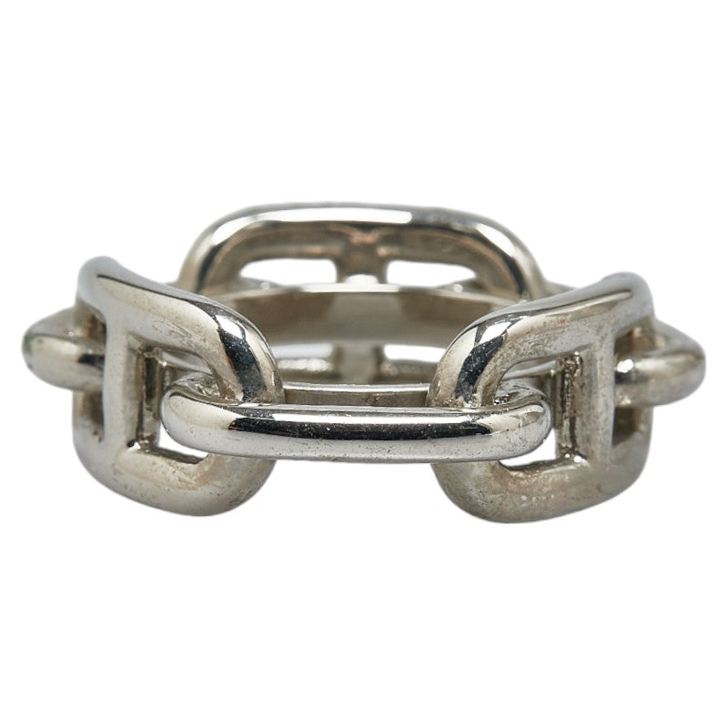 Hermes Silver Metal Scarf Ring