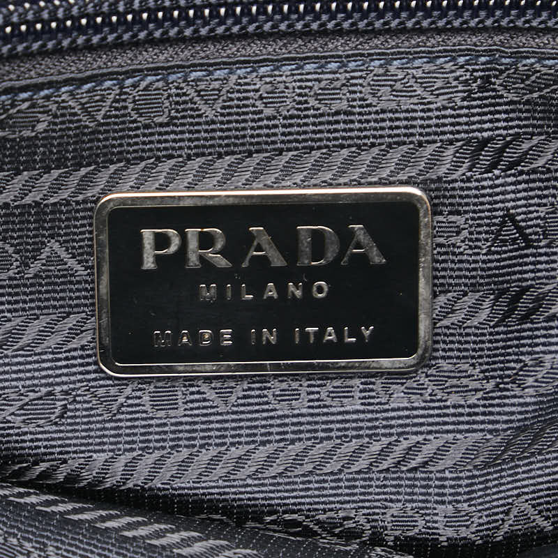 Prada Leather Nylon Tote Bag