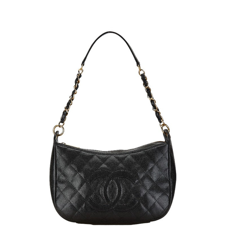 Chanel Caviar Skin Matelasse Coco Mark Chain Shoulder Bag