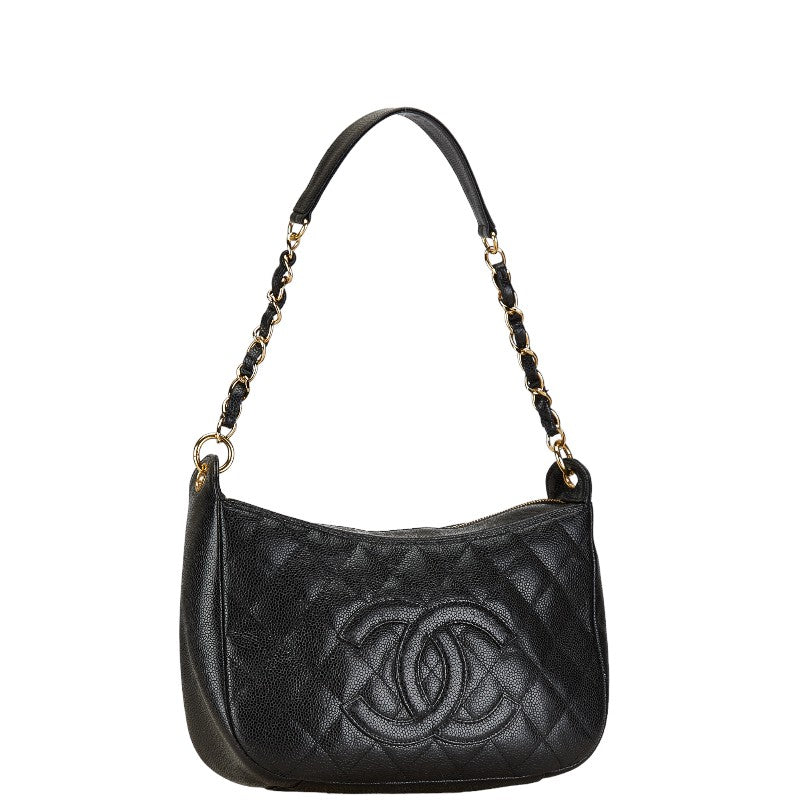 Chanel Caviar Skin Matelasse Coco Mark Chain Shoulder Bag