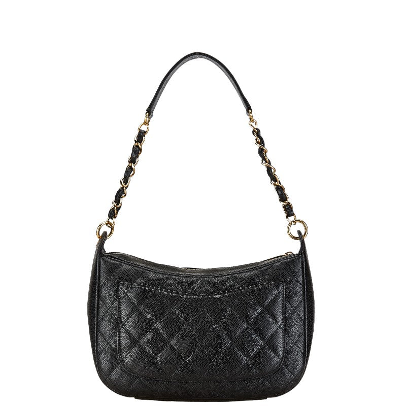 Chanel Caviar Skin Matelasse Coco Mark Chain Shoulder Bag