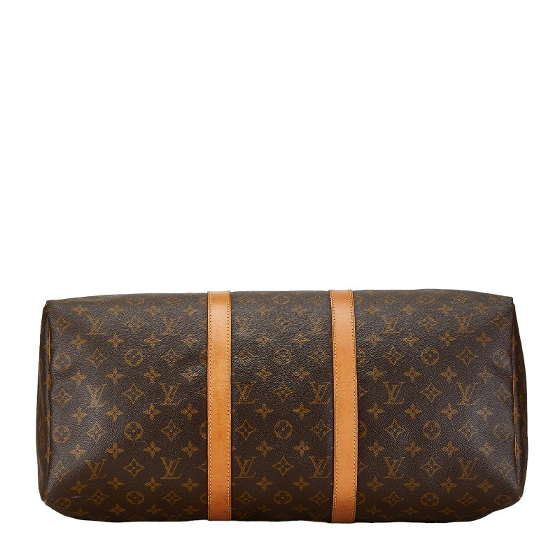 Louis Vuitton Monogram Keepall 50 Boston Bag M41426 Brown PVC Leather in Very Good Condition