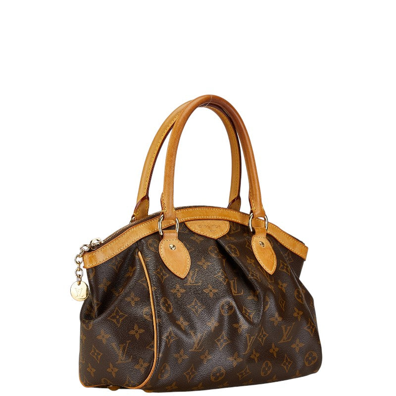 Louis Vuitton Tivoli PM Handbag Brown PVC Leather M40143 in Very Good Condition