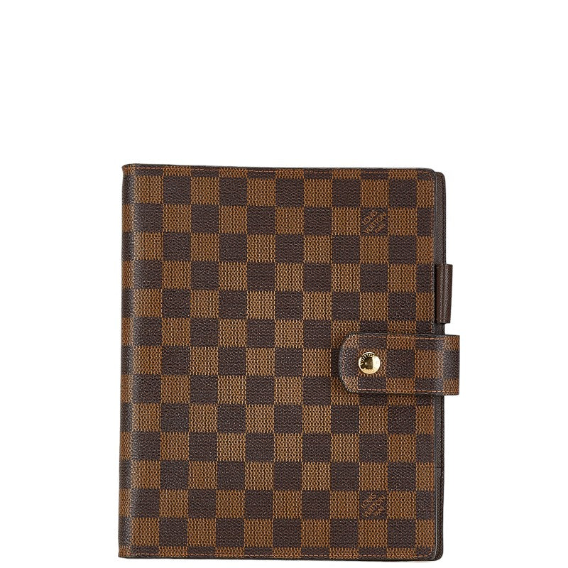 Louis Vuitton Damier Agenda GM Notebook Cover R20107 Brown PVC Leather in Very Good Condition