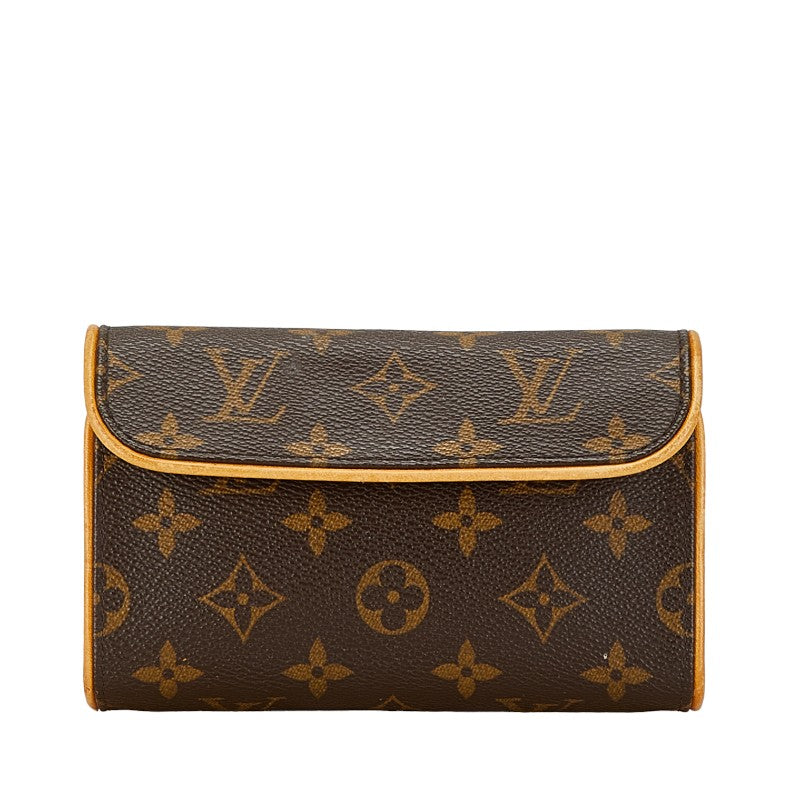 Louis Vuitton Monogram Pochette Florentine Shoulder Bag M51855 Brown PVC Leather in Very Good Condition