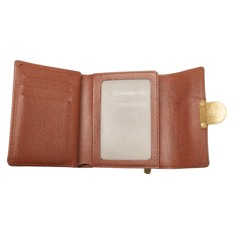 Louis Vuitton Monogram Portefeuille Koala Bifold Wallet M58013 Brown PVC Leather in Very Good Condition