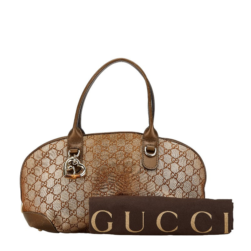 Gucci GG Canvas Heartbit Leather Handbag 269955