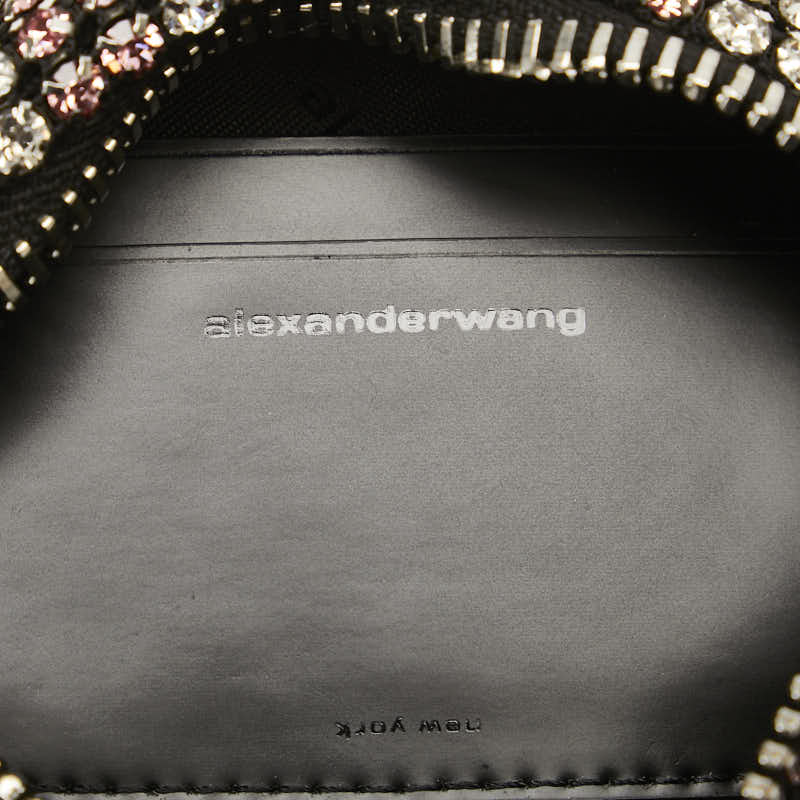 Alexander Wang Leather Rhinestone Mini Handbag Clutch in Very Good Condition