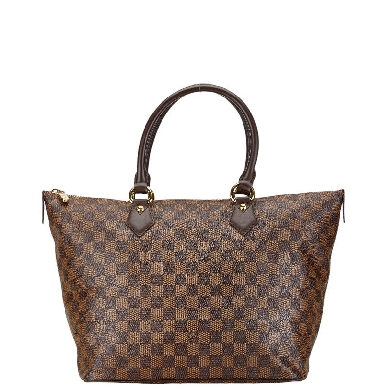 Louis Vuitton Damier Saleya MM Handbag Tote N51182 Brown PVC Leather