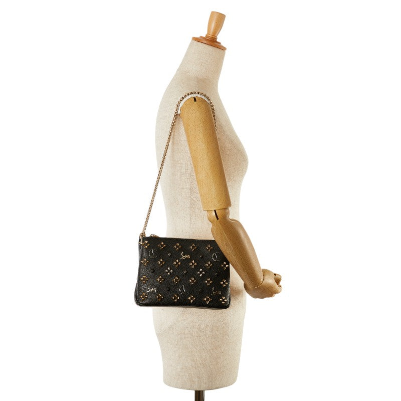 Christian Louboutin Leather Studded Chain Shoulder Bag