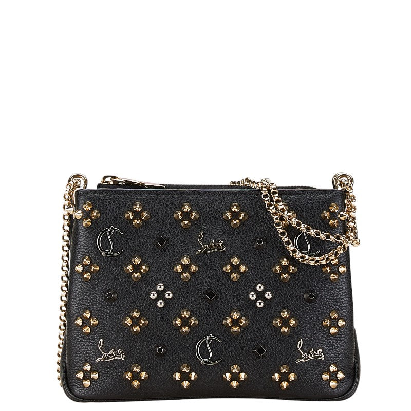 Christian Louboutin Leather Studded Chain Shoulder Bag