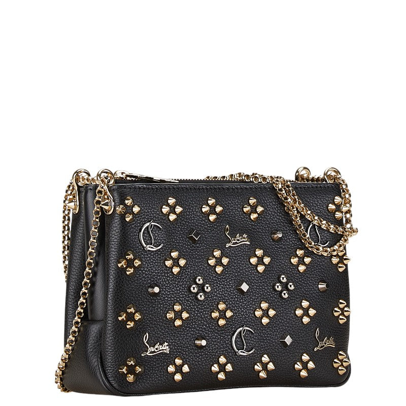 Christian Louboutin Leather Studded Chain Shoulder Bag