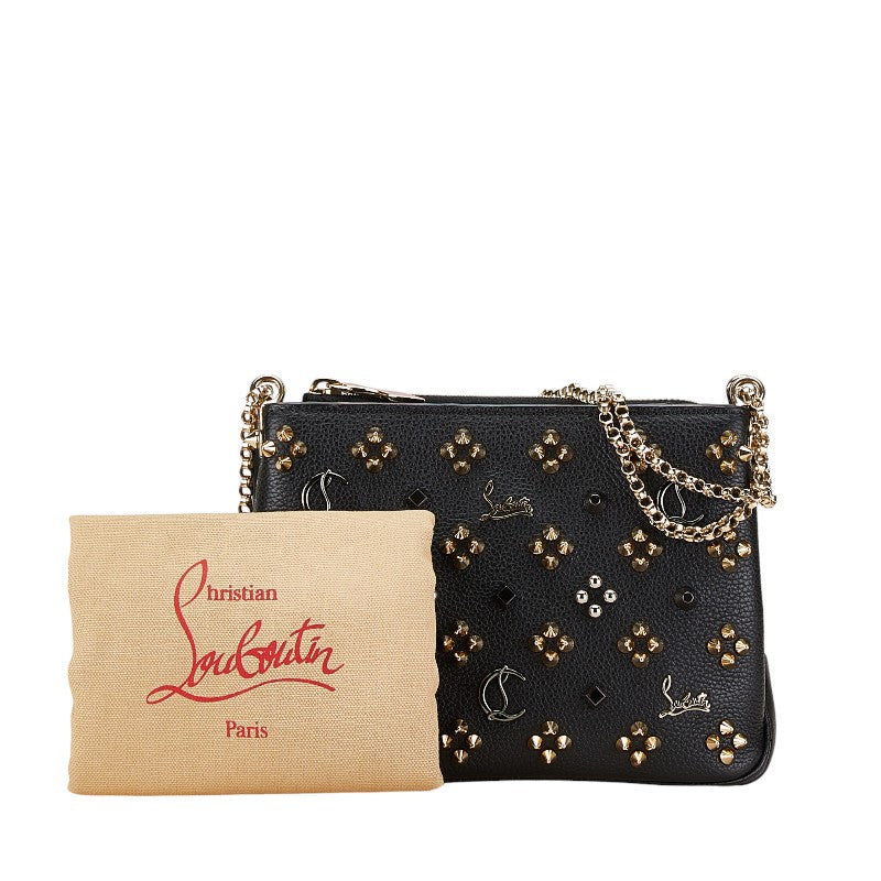 Christian Louboutin Leather Studded Chain Shoulder Bag