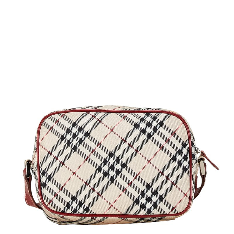 Burberry Nova Check Canvas Leather Shoulder Bag in Very Good Condition